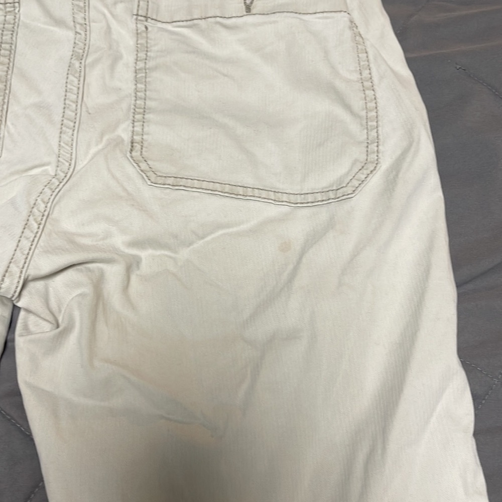 Marine Layer Cream Drawstring Pull On Cargo Style Straight Leg Pant Size Small - Picture 6 of 6